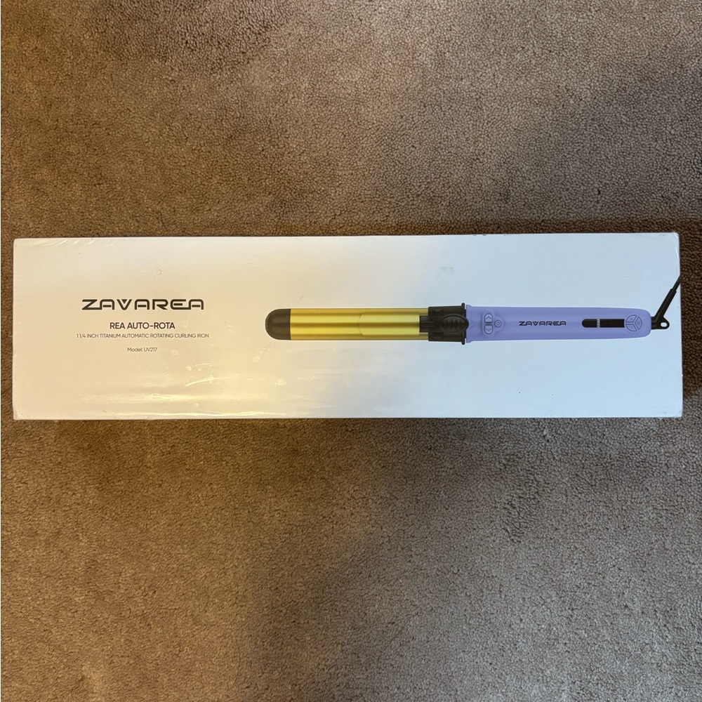 Zavarea 1.25 inch Lavender Automatic Rolling Hair Curling Iron